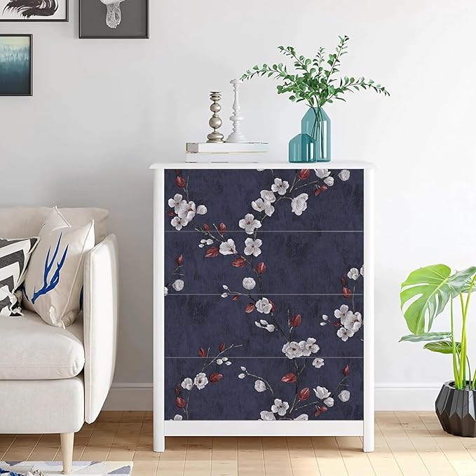 Floral Peel and Stick Wallpaper Flower Tree Contact Paper A Set of 17.5