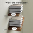 BAYKA Floating Shelves, 22.5 inches Rustic Wood Wall Shelves for Bathroom，Bedroom, Living Room, Kitchen & Book, Hanging Display Decor Organization Shelf with 22 lbs Capacity (Rustic Brown)
