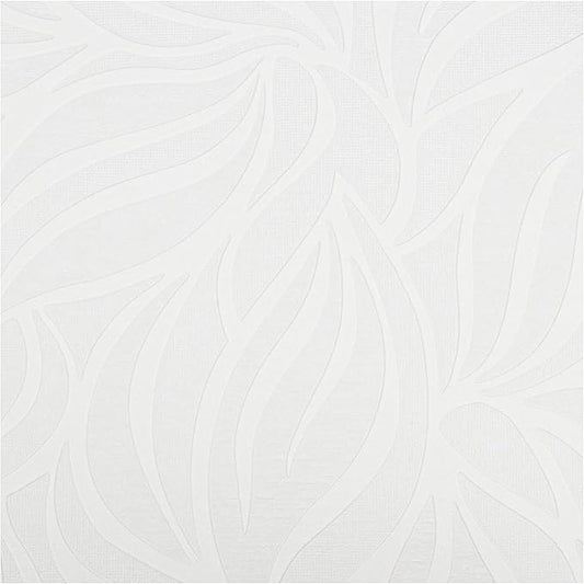 Graham and Brown 18390 Eden Wallpaper White, 20.5 x 396 inches