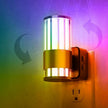 L LOHAS LED Night Light, Night Lights Plug into Wall, 10-Color RGB Change Nightlights,10/50/100LM Adjustable Automatic Nightlights Plug in with Dusk to Dawn Sensor for Room Bathroom Hallway