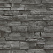 Abyssaly Dark Grey Stone Brick Wallpaper Peel and Stick Backsplash 17.71