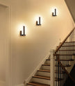 Joosenhouse Modern LED Wall Sconce Dimmable Wall Mounted Lamp Set of 2, Black 3000K Warm White Wall Lamp, Hardwired Bathroom Vanity Light, Indoor Wall Lights for Hallway, Bedroom, Study, Living Room.