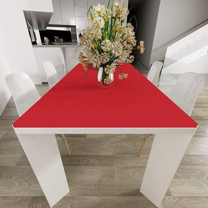 Livelynine 24 X 394 Wide Red Peel and Stick Wallpaper Removable Kitchen Cabinet Contact Paper Waterproof Renter Friendly Counter Top Covers Matte Red Vinyl Wrap for Cabinets Bathroom Living Room Wall