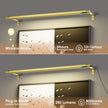 Battery Operated Wireless Picture Light，Rechargeable/Plugged in 31.5inch Painting Display Light,Remote Control Wall Lights with Three Modes and Timing for Art Frame (Gold)