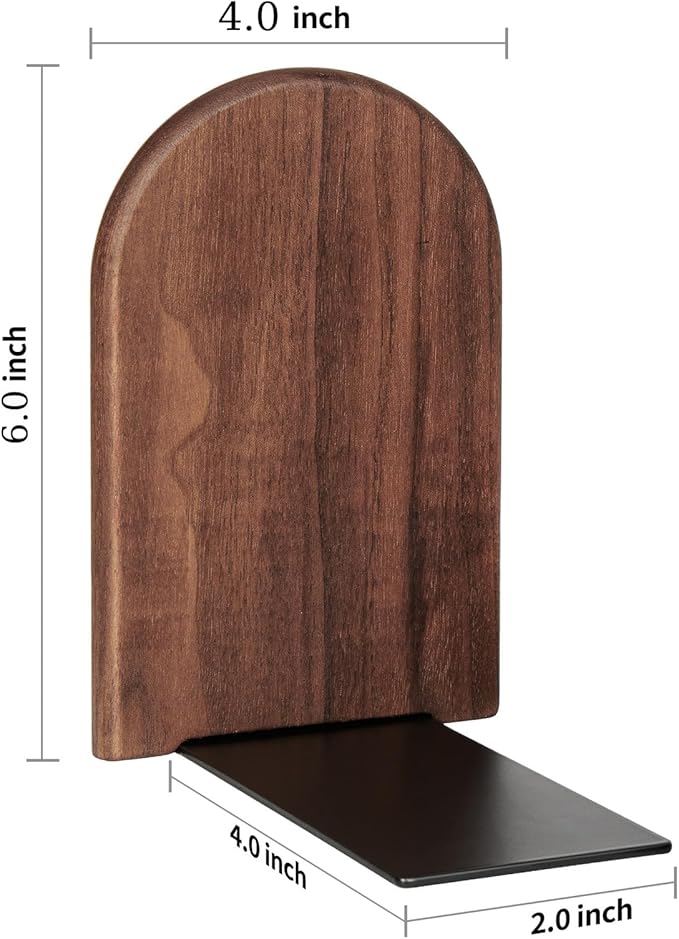 Book Ends,Bookends Wood Book Ends Universal Economy Bookend (8, Medium)