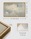 InSimSea Framed Canvas Wall Art Vintage Decor, Home Decor Classical Oil Paintings Sky Cloud Prints, Vintage Landscape Large Wall Art for Living Room Bedroom Bathroom Home Office Decor, 16