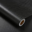 Heroad Peel and Stick Wallpaper Wood Contact Paper Wood Wallpaper Black Wood Grain Contact Paper Thicken Textured for Cabinets and Drawers Countertops Waterproof Self Adhesive Vinyl 17.5