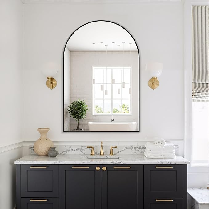 Delma Arched Bathroom Mirror, 26
