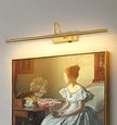 Wireless Picture Lights for Wall Rechargeable, Battery Operated Art Light for Paintings, 3CCT Dimmable 24inch Brass Finish with Remote, 10000mAh Rotatable Gallery Light for Pictures Display