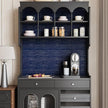 CRE8TIVE Dark Blue Grasscloth Peel and Stick Wallpaper Textured Blue Contact Paper for Cabinets and Drawers 12