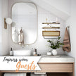 Autumn Alley Modern Organic Floating Shelves for Bathroom – Above Toilet Shelves with Rattan Basket Caning Organizer, Wood Floating Shelf Storage, Wall Shelves Bathroom Décor, 3 Tier