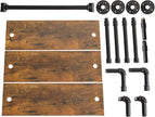 IBUYKE Industrial Pipe Shelf,40.5 inches Wall Mount Bookcase,3-Tier Wall Shelf with Towel Bar,Rustic Iron Pipe Floating Shelvesfor Bedroom,Kitchen,Living Room,Bathroom URF-TM015