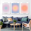 Framed 3Pcs Abstract Wall Art Poster Room Aesthetics Spiritual Spiritual Gradual Affirmation Canvas Wall Decoration Positive Energy Inspirational Wall Art Bathroom Living Room Apartment 12x16Inch