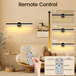 Wireless Picture Light, 16 inches Art Wall Light, Picture Light Battery Operated,Battery Operated Wall Lights,Gallery Light for Painting,Photo,Library (Matt Black)