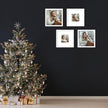 12x12 Picture Frame Set of 9, Display Pictures 8x8 with Mat or 12x12 without Mat, Multi Collage Gallery Square Photo Frames for Wall or Tabletop, White
