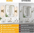 Brass Wall Sconces, Hardwired Bathroom Sconces Wall Lighting with Clear Glass, Modern Bathroom Vanity Lights fixtures for Mirror Bedroom Living Room Hallway Kitchen