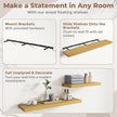 55 Inch Floating Shelves for Wall Set of 2, 8