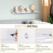 Acrylic Floating Shelves for Wall 6 Pack, 15