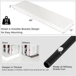 Floating Shelves for Wall, 48 Inch Wide x 12 Inch Deep Floating Shelves, Long Wood Floating Wall Shelf Shelves for Living Room Bathroom Bedroom Kitchen Home - (White, 48