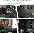 Dimoon 118''x23.6'' Peel and Stick Wallpaper Black Contact Paper for New Environmentally Friendly Materials Thickening Upgrade Embossed Renter Friendly Wall Paper Modern Vinyl Wrap Countertop Bedroom