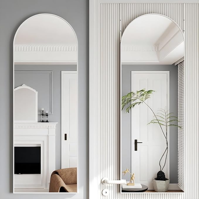 Door Mirror, Arched Full Length Mirror Over The Door, 16