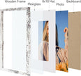 Vittanly 11x14 Picture Frame Set of 4, Display Pictures 8x10 with Mat or 11x14 without Mat, Engineered Wood with HD Plexiglass, Gallery Photo Frames for Wall or Tabletop Display, Distressed White