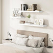 Vivelove White Floating Shelves Over Toilet, 24/36/48/55 Inch X 12 Deep Shelves for Room Wall Mounted, 2