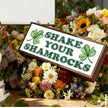 Shamrocks Decor, Shake Your Shamrocks Sign, Farmhouse Wooden Box Sign, Desk Decor Art, St Patricks Day Decoration for Home Office Coffee Bar, Irish Gift for Women Men, 9.5x3.1x1 inches