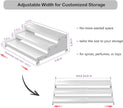 3-Tier Expandable Metal Spice Rack Organizer for Cabinet & Pantry, Adjustable 12.8-24