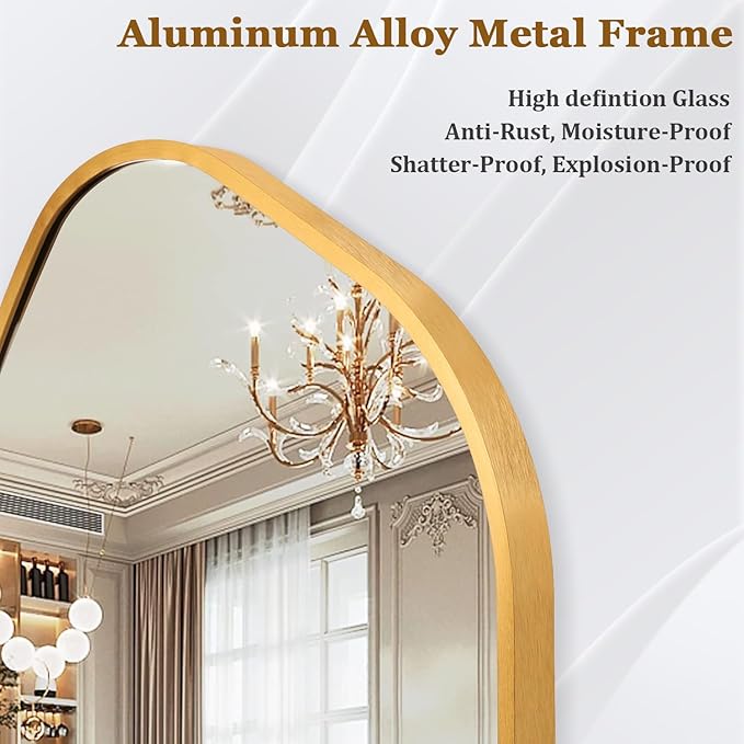 Irregular Mirror for Wall, Gold Wall Mirrors Decorative 20