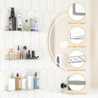 4 Pack Floating Shelves – Clear Acrylic/PET Wall-Mounted No Drill Storage with Adhesive, Invisible Bathroom & Bedroom Shelving for Kitchen, Living Room, Transparent Decor