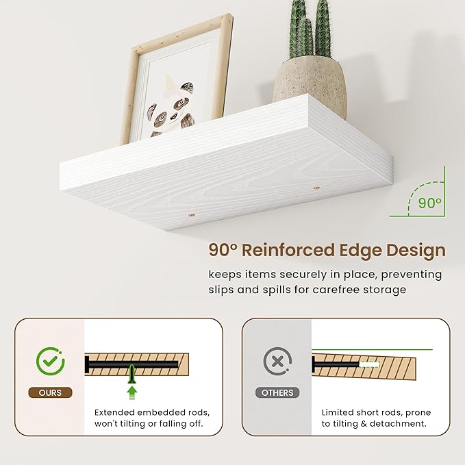 16in Floating Shelves for Wall, 16
