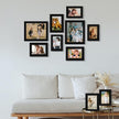 LUCKYLIFE Picture Frame Set 10-Pack, Gallery Wall Frame Collage with 8x10 5x7 4x6 Black Frames