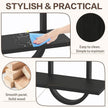 KALYLOC Floating Shelves for Wall, Hanging Shelves Wall Shelf for Plants, Decorative Wall Mounted Shelves for Living Room Bedroom Bathroom Home Office Kitchen, Black Wood Set of 2