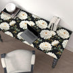 Black White Floral Peel and Stick Wallpaper Chrysanthemum Contact Paper 17.5