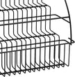 3 Tier Spice Rack Metal Seasoning Storage Shelf Cabinet-mounted Spice Holder Kitchen Storage Organizer Shelf with Guardrail and Mesh Design for Kitchen, Countertop, Dining Room, Black