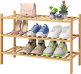 3-Tier Free Standing Shoe Racks, Bamboo Wood Shoe Rack for Entryway & Closet, Beautiful | Natural | Functional | Sturdy Shoe Rack