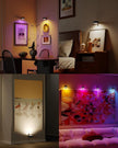 Wireless LED Picture Lights for Wall Art, 3 Pack 2600mAh USB Rechargeable Frame Lights for Paintings Remote Gallery Wall Light Battery Operated Picture Spotlight for Poster Accent Photo Display Decor