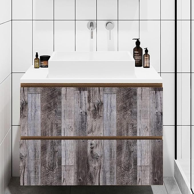 Yun-aeon Gray Wood Peel and Stick Wallpaper 17.3