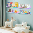4 Pack Iridescent Acrylic Floating Shelves, 15.7