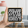 Coffee & Inspiration Retro Wood Sign, 4