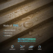Art3d Slat Wall Panel, 3D Fluted Textured Panel 12-Tile 19.7 x 19.7in. - Walnut