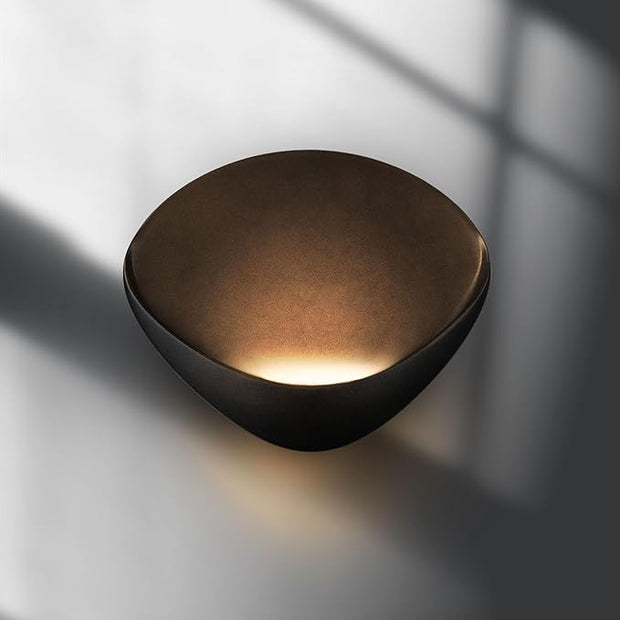 ANCIENTPWR Black Wall Sconce, Modern LED Wall Lamp – 3000K Warm White Hardwired Wall Light, Matte Finish Artistic Sconce for Living Room, Bedroom, Hallway, Corridor (1 Pack)