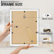 A PLUS MAX White 8.5 x 11 Frame Set of 6, Engineered Wood Frame with Wood-grain for Display 8.5 by 11 Document Award Certificate Wall and Tabletop - 6 Pack/White/8.5x11