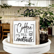 Rustic Coffee Bar Sign - Wooden Block Set, Perfect for Home or Kitchen Decor, Coffee Lover Gift