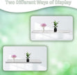 24-Inch Long Clear Acrylic Floating Shelves - U Shape Wall Shelf for Book Display, Makeup, Spice Organizer - 2 Pack