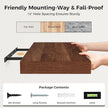 Floating Shelves 48 Inch Long, 12 Inch Deep Floating Shelves for Wall, 48 x 12 Large Wall Shelves for Home Storage & Display, 2