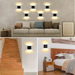 Lightess LED Wall Sconce Battery Powered Set of 2, Touch Control Dimmable Wall Lamp Rechargeable Black, Up Down Wall Mount Lights for Hallway Living Room, Warm White, LG9939111