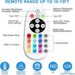 Remote Control RGB Lights Under Cabinet Lighting Rechargeable, 48-LED Wireless Kitchen Counter Lights Closet Light RGB Bar Perfect for Indoor Pantry Display Shelf Hallway 1 Pack, 15 Color Changing