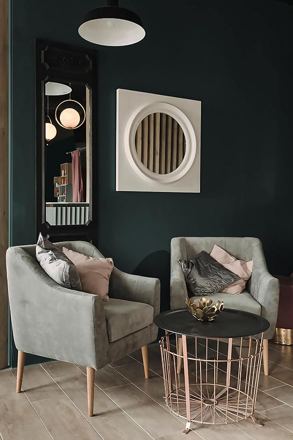 Peel and Stick Wallpaper - Upgraded Dark Green Contact Paper for Cabinets, Bathroom, Bedroom & Kitchen Cabinet - 17.3" x 197" Removable Self-Adhesive Wallpaper